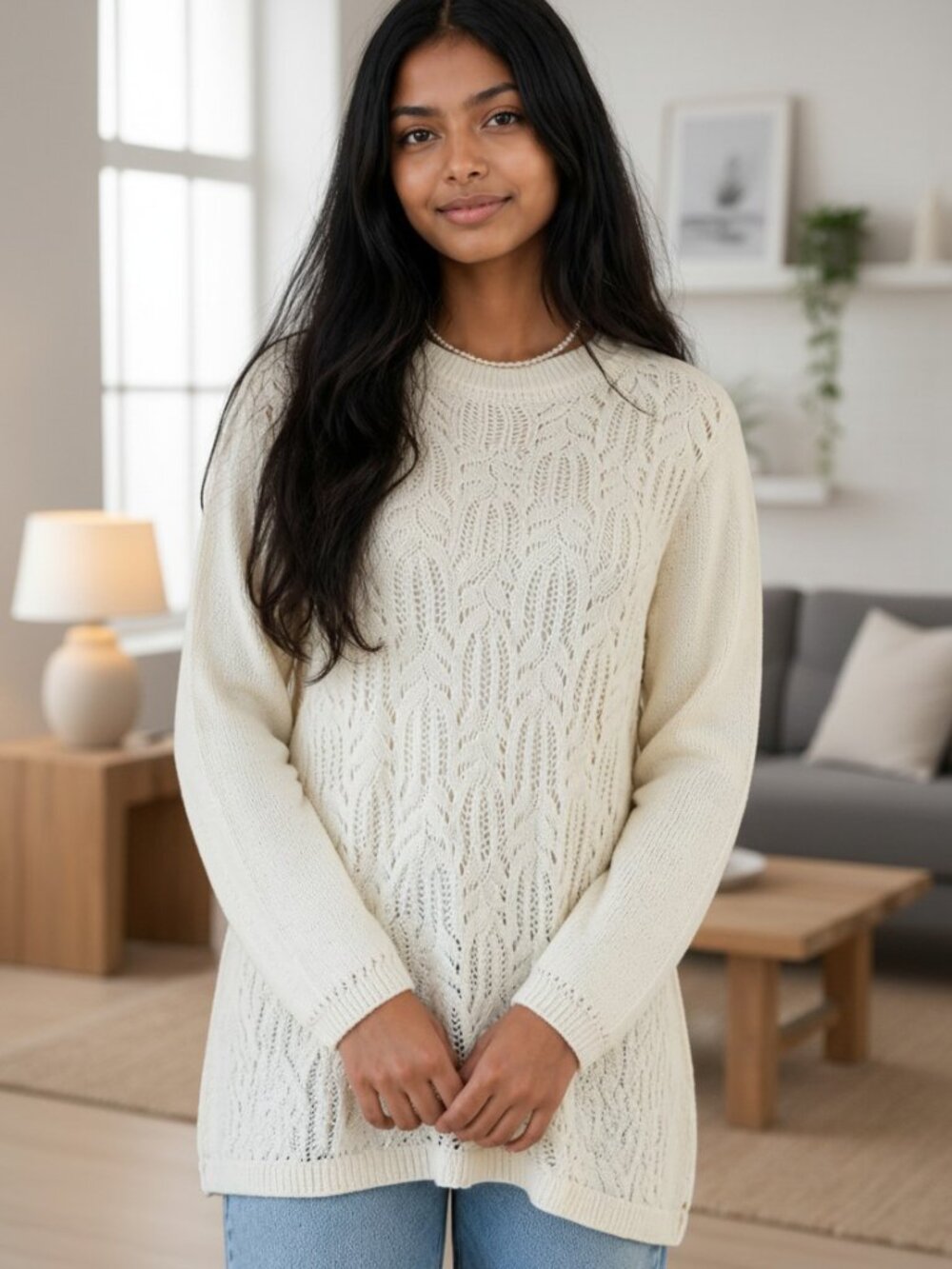 Sundance Sweater Wool Alpaca Ivory (S)